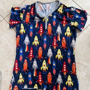 Little Sleepies space explorer Pajama Top
